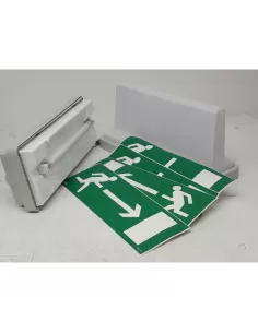 Beghelli 1925 967-8sa1n bandera totalmente de cristal IP40//65